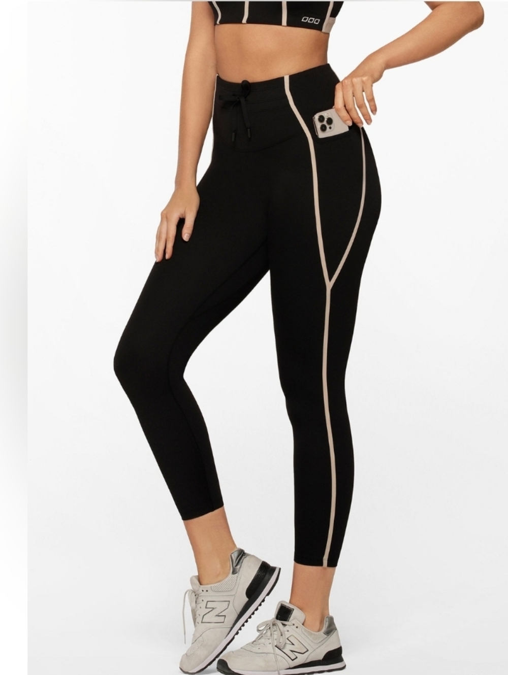 Lorna Jane Black Adapt No Ride Ankle Biter Leggings